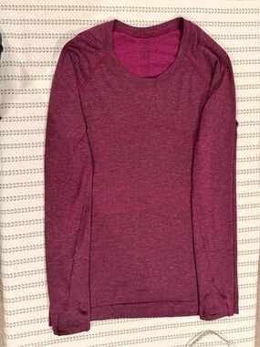 lululemon athletica Heathered Plum Long Sleeve Top
